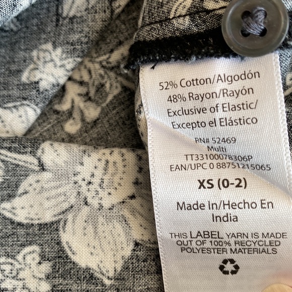 Time and Tru Flutter Sleeve Cotton Blend Dress - Picture 12 of 12